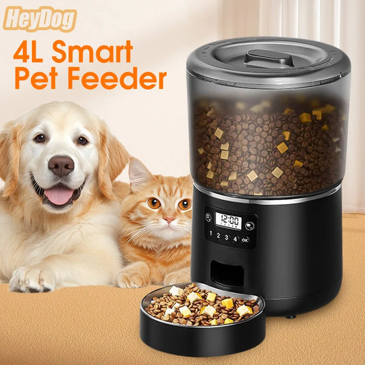 Pet Dog Automatic Feeder 4L Remote APP Timed Quantitative WIFI Intelligent Feeding Machine Cats & Dogs Universal Dog Accessories